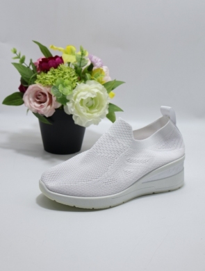 Buty sportowe damskie na koturnie (36-41) B716 WHITE