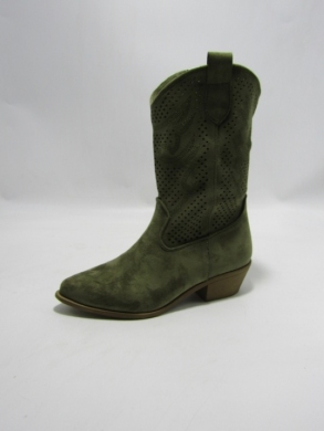 Kozatki damskie na obcasie (36-41) C23-07 GREEN