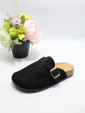 Klapki damskie na płaskim (36-41) 100-470 BBLACK