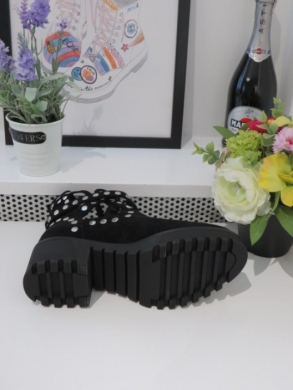 Botki damskie na obcasie (36-41) 8358 BLACK