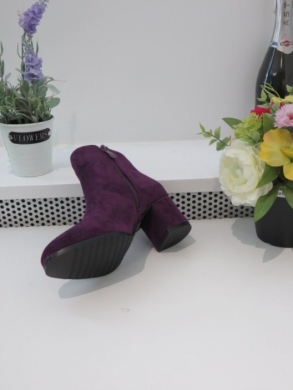 Botki damskie na obcasie (36-41) 2774 PURPLE