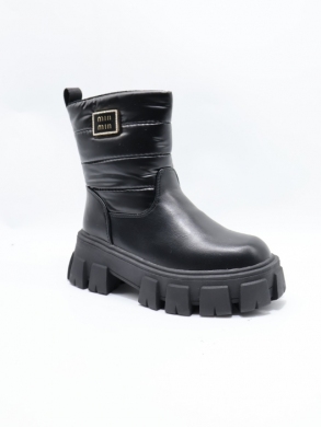 Botki dziewczęce ocieplane (32-37) HC568 BLACK