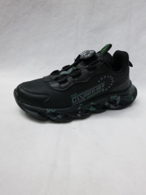 Sneakersy chłopięce (32-37) E186 BLACK/GREEN