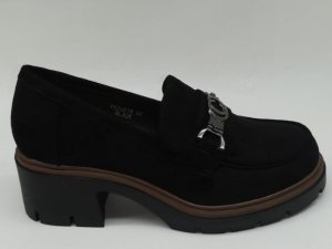 Mokasyny damskie na koturnie (36-41) YX24218 BLACK