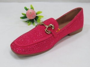 Mokasyny damskie na płaskim (36-41) 333-188 FUCHSIA