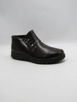 Półbuty damskie ocieplane na płaskim (36-42) 37601-3 BROWN