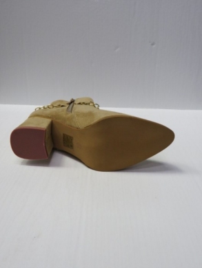 Botki damskie na obcasie (36-41) JS128 BEIGE