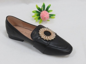 Mokasyny damskie na płaskim (36-41) 888-291 BLACK