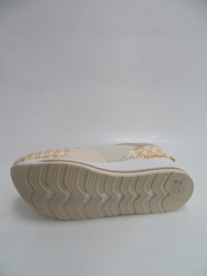 Buty sportowe damskie na koturnie (36-41) AB965 BEIGE