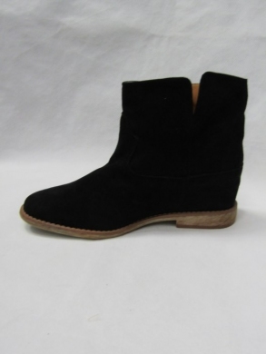 Botki damskie ocieplane na płaskim (36-41) A3708 BLACK