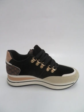 Buty sportowe damskie na koturnie (36-41) A2032 BLACK
