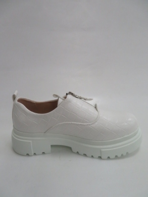 Półbuty damskie na płaskim (36-41) C21-8682 WHITE
