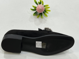 Mokasyny damskie na płaskim (36-41) T536 BLACK