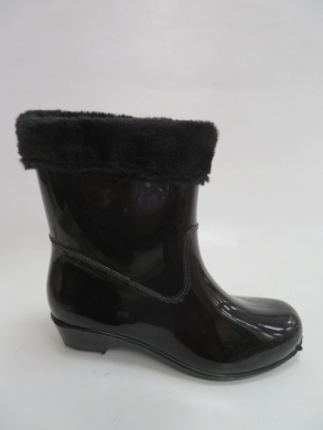 Kalosze damskie ocieplane (36-40) R349 BLACK