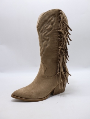 Kozaki damskie na obcasie (36-41) 1135 KHAKI
