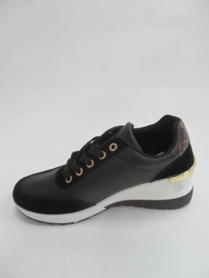 Buty sportowe damskie na koturnie (36-41) AB918 BLACK
