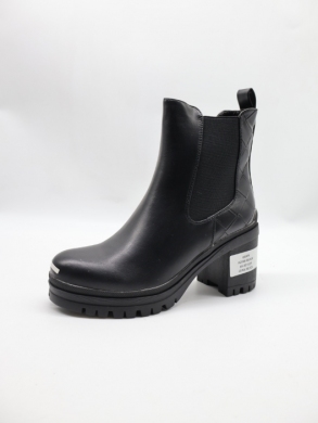 Botki damskie ocieplane na obcasie (36-41) H2188 BLACK