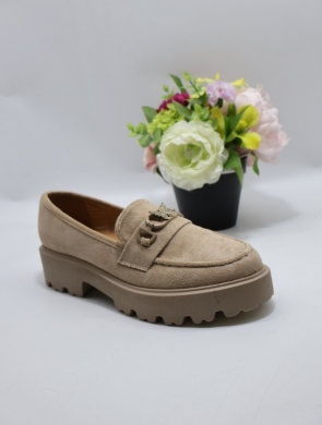 Mokasyny damskie na płaskim (36-41) YDF-34 KHAKI