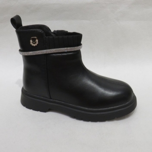 Botki dziewczęce ocieplane (32-37) NQ75 BLACK