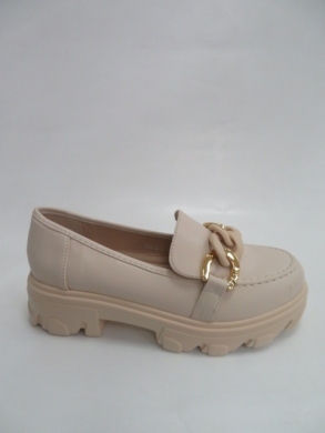 Mokasyny damskie na koturnie (36-41) 212 BEIGE