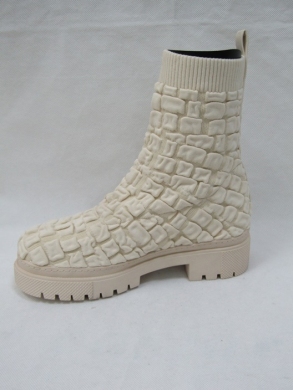 Kozaki damskie na płaskim (36-41) NS268 BEIGE