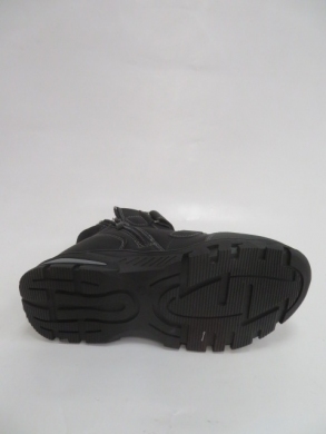 Botki chłopięce ocieplane (31-36) P547  BLACK/GREY