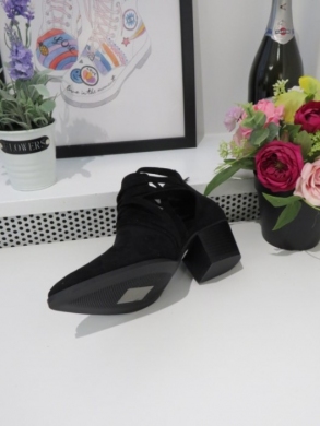 Botki damskie na obcasie (36-41) 8688 BLACK