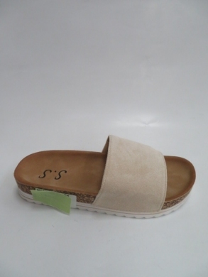 Klapki damskie na płaskim (36-41) TZ63 BEIGE