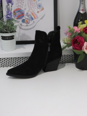Botki damskie na obcasie (36-41) RQ466 BLACK