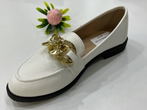Mokasyny damskie na płaskim (36-41) HX-62 WHITE