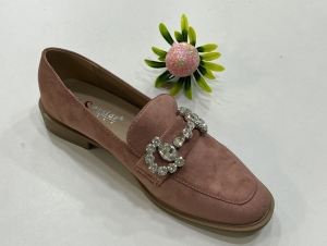 Mokasyny damskie na płaskim (36-41) T536 PINK