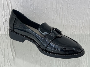 Mokasyny damskie na płaskim (36-41) GD-FL712 BLACK