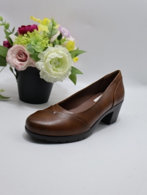 Czółenki damskie na obcasie (36-41) YCC-100 BROWN
