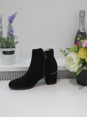 Botki damskie na obcasie (36-41) 2774 BLACK