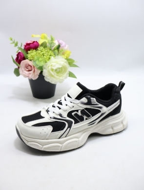 Buty sportowe damskie na płaskim (36-41) 23043 BLACK