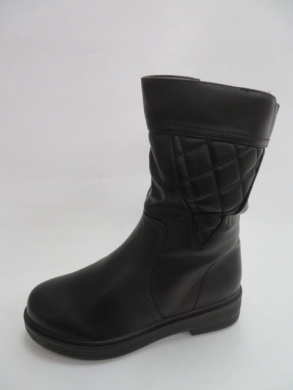 Kozaki damskie ocieplane na płaskim (36-41) Z1-3 BLACK