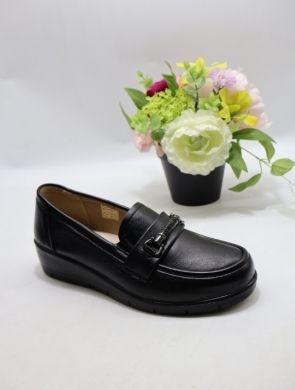 Półbuty damskie na płaskim (36-41) C-501 BLACK