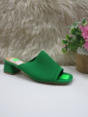 Klapki damskie na obcasie (36-41) UC-84 GREEN