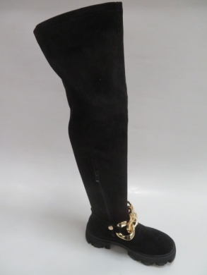 Kozaki damskie jesienne na płaskim (36-41) 5709 BLACK