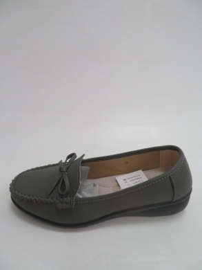 Mokasyny damskie na koturnie (36-41) X-249-5 GREY