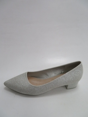 Baleriny damskie na obcasie (36-41) LE-320A SILVER