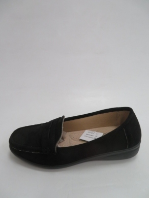 Mokasyny damskie na koturnie (36-41) X-249-10 BLACK