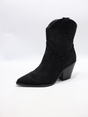 Botki damskie na obcasie (36-41) BM122 BLACK