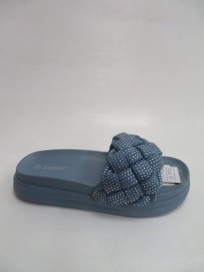 Klapki damskie na płaskim (36-41) BG93 BLUE
