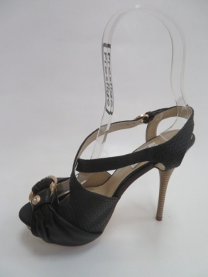 Sandały damskie na szpilce (36-41) 348-12 BLACK