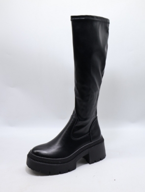 Kozaki damskie na obcasie (36-41) 9671A BLACK