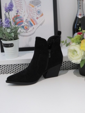 Botki damskie na obcasie (36-41) RQ466 BLACK