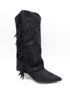 Kozaki damskie na szpilce (36-41) 1133 BLACK