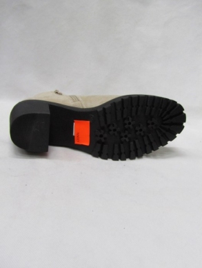 Botki damskie na obcasie (36-41) 7050-A92 BEIGE
