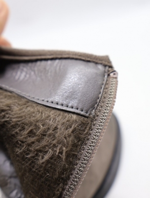 Botki damskie ocieplane na obcasie (36-41) A-917 GREY